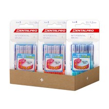 덴탈프로 치간 칫솔 기획세트 I자형 3호 S(캡형) 10pcs x 2개 + 4호 M(캡형) 10pcs x 1개, 치간칫솔 2종 기획세트