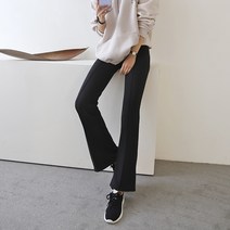 쉬즈아츠 밍크융털(밍크보아핀턱-스판lg나팔부츠컷팬츠)F.XL한파필수품 데일리룩필수템