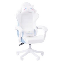 프리미엄 레이싱 컴퓨터 pc방 게이밍의자 핑크 매직 게임 의자 소녀 경쟁 회전 홈 리프트 패션 편안한 앵커 라이브, F