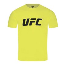 (최초출시가59000원)UFC 텐션 빅로고 머슬핏 반팔 티셔츠 네온 옐로우 U4SSU2322NY