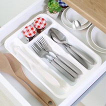주방 양식기 커트러리 보관 정리함 트레이 2개 보관함