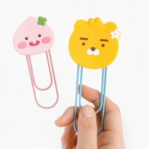 카카오 라이언 어피치 실리콘 북마크 책갈피 빅클립 대형클립, 리틀라이언