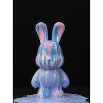 까사라인 플루이드 푸어링 토끼 만들기 DIY 집들이 개업 선물 인테리어소품, 블랙.핫핑크.화이트