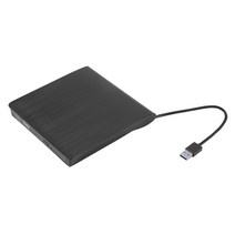 외부 CD DVD 드라이브 USB 3.0 프리미엄 휴대용 DVD / CD ROM +/- RW 광학 드라이브 버너 라이터 플레이어 노트북 PC Mac, 하나, 검은 색