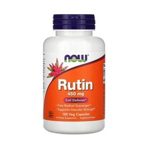 나우푸드 Now Foods Rutin 루틴 450mg 100정 셀 디펜스 바스큘라 스트렝스, 1개, 기본