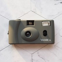 Yashica MF-1 레트로 필름 수동 플래시 카메라, 회색