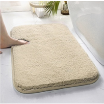 욕실 화장실 문앞 털이긴 장모 발매트 러그 40x60cm 50x80cm 세탁기사용가능, 소형-핑크(40x60)