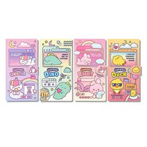 레이지스타 자석 점착 메모지 4종1세트 애니멀 귀여운 북마크 메모잇 접착 스티키 인덱스 스터디 메모, 2000레이지스타자석점착메모지 4종1세트