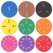 교육 학습 도구 분수 수학 장난감 악기 시위자 Montessori Educational, Multicolor