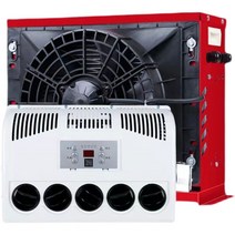 무시동에어컨 차박용 차박 캠핑카 카라반 캠핑 승용차 화물차 에어컨 12v 24v, 24V 검은색