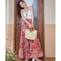 드레스 Yunnan Xishuangbanna 프린트 스커트 바지 야구목걸이 여행, C01-White vest with