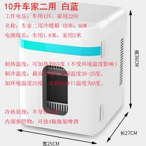 음식물냉동고 서랍식 가정용 미니 냉동고 고 차집 양용 숙소 침실 방 고 12, 15 10리터 白蓝자가용