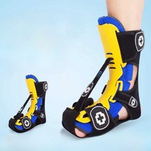 발목 보호대 지지대 교정기 스트레칭 재활 훈련 보행, F (야간용 + 에어백 오른발) 병원매칭 M