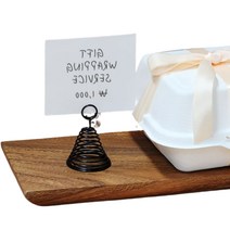 금속 메모 꽂이 티켓 메모지 빵 가격표 거치대 이름 페이퍼 홀더 베이커리 메뉴 쇼클립 네임택 종이 매대 스탠드 사진 pop 명함 카드 받침대 검정