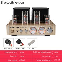 진공관 앰프 블루투스 스피커 오디오 PM50 결합 튜브 전력 증폭기 Bluetooth 연결 상단 HIF 6F1*2 및 통합, 01 Bluetooth version_02 230V