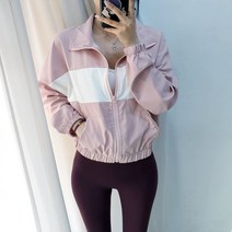 도도스타일 클로시 데일리 배색 바람막이 키작녀점퍼