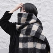 언니닷컴 빅체크 목도리 2color