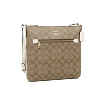 코치 아울렛 숄더백 시그니처 여성 COACH FC1554 ROWAN FILE BAG SIGNATURE 2IMDJ8 브라운 블랙 품