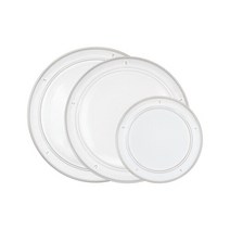 [스타우브] 부쏠 스톤웨어 접시 3종세트 화이트 (15+22+28cm)