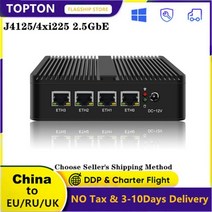 미니 PC 소형 mini 컴퓨터 4 LAN 2.5G 팬리스 pfSense 라우터 셀러론 J4125 인텔 i226 2500M 가상 기계 VPN 방화벽 기기 OPNsense Openw, 해외공급사, OPNsense + UK, 4GB DDR4 32GB SSD