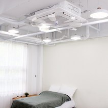 천장형 에어컨바람막이 시스템에어컨 선풍기 무동력 공기순환 팬 윈드바이저 바람개비, 1개