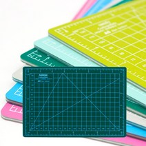 사무용 문구 데스크 고무 커팅매트 책상 논슬립 칼라 데스크패드 A5