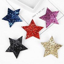 도매팜 5+5 반짝반짝 스팽글 별 집게핀 헤어악세사리 머리핀