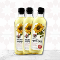 백설 해바라기씨유 900ml x3개