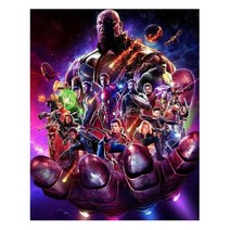 올레보 어벤저스퍼펙트페인팅 보석십자수 캔버스형 보석 비즈십자수 큐빅 액자형 DIY세트 어벤져스 아이언맨 스파이더맨 60 x 70 cm, 1세트, G2190.올레보 어벤져스