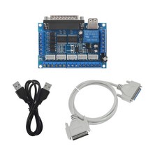몽이몰 호환 MACH3 인터페이스 보드 CNC 5 축 옵토커플러 어댑터 Nema17 스테퍼 모터 드라이버용 USB 케이블 병렬 포트 제어, only DB25 Calbe