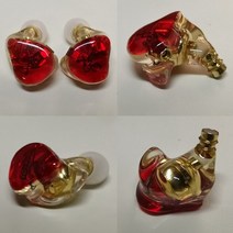 가수인이어 커스텀인이어 FENGRU Diy QZX-A1 사용자 정의 만든 수지 이어폰 HiFi 실행 스포츠 헤드폰 MMCX, 01 Red