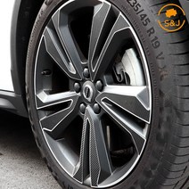 (SNJ) 볼보 V60 튜닝 휠스티커 몰딩 악세사리 차량용품, 19인치_프리즘홀로그램