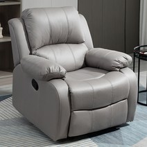 무중력 전동 1인용 리클라이너 소파 다기능 매니큐어 전기 리클라이닝 컴퓨터 영화 거실 의자, 전동 듀얼모터 180도 진동마사지, 회색