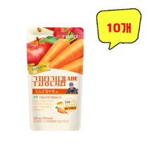 구좌당근 사과 에이드 파우치음료 230ml, 10개
