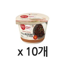 [CJ제일제당] 햇반 컵반 10개구성 세트 택1, 11. 직화볶음짜장덮밥 X 10, 상세설명 참조