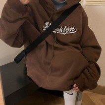 후드티 모자 후드 레트로 편지 인쇄 스웨터 따뜻한 두꺼운 디자인 모든 경기 헐렁한 학생
