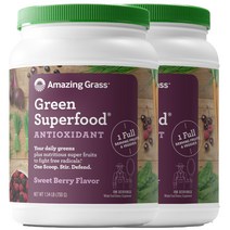 Amazing Grass 그린 수퍼푸드 드링크 파우더 아사이베리, 700g, 2개