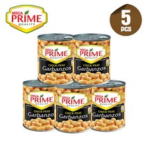 Mega Prime Garbanzos Chick Peas 5can set 메가 프라임 병아리콩 통조림 5캔 세트, 5개, 225g