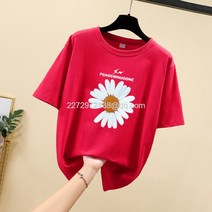 라오농빅 사이즈 여성복 여름옷 통통하고 예쁜 MM 와이드 루즈핏 상의 슬림핏