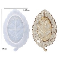 보도블럭 금형 벽돌 몰드 블럭바닥 크리스탈 실리콘 금형 3 레이어 과일 접시 차 접시 디스크 에폭시 수지 금형 컵 패드 금형 수지 아트 홈 인테리어벽돌틀 석고 담장 정원 연못, 잎 02