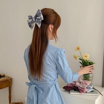 빅사이즈 리본머리끈 대왕리본끈 2개 청순한스타일 효도선물 헤어링 당고슈슈