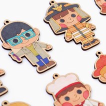 직업 팬시우드 만들기재료 꾸미기 초등학생만들기, 농부 UDPWD0136