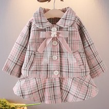 앨리홈 진주리본타탄코트