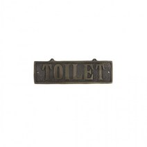 TUR193266 *디아코니아* 주물표지판 황동표지판 TOILET 화장실 270 x 85mm, 상세페이지 참조