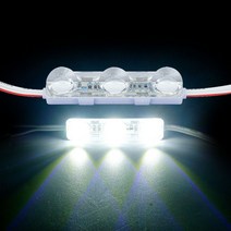 12V용 렌즈형 5050 3칩 LED바 3구모듈 화이트LED - (1개가격), 본상품