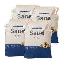 먼지없고 냄새잡은 프리미엄 벤토나이트 고양이 모래 (미국 와이오밍산), 9kg, 4개