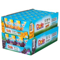 Dole 오렌지주스 포도주스 세트 120ml x 64, 1개, 1ml