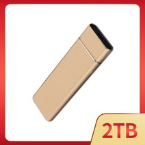 휴대용 M.2 SSD 1 테라바이트 HD 외장 솔리드 스테이트 하드 드라이브 USB3.1 고속 유형-C 저장 장치 노트, 16 Gold 2TB