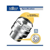 LABEAR 탭앤다이 12DR x M13 M19 교환식 조절 탭 척 어댑터 소켓, 1/2