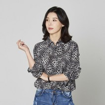 엘렌셔츠 엘렌셔츠 레오파드 셔츠 (그레이) (1975023)